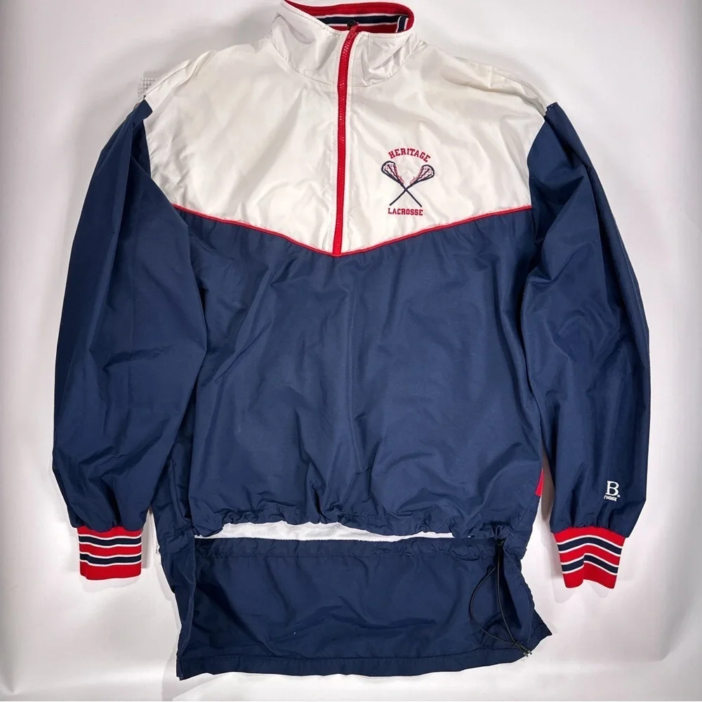 Boathouse Men’s Vintage Lacrosse Jacket 90s Windbreaker Large